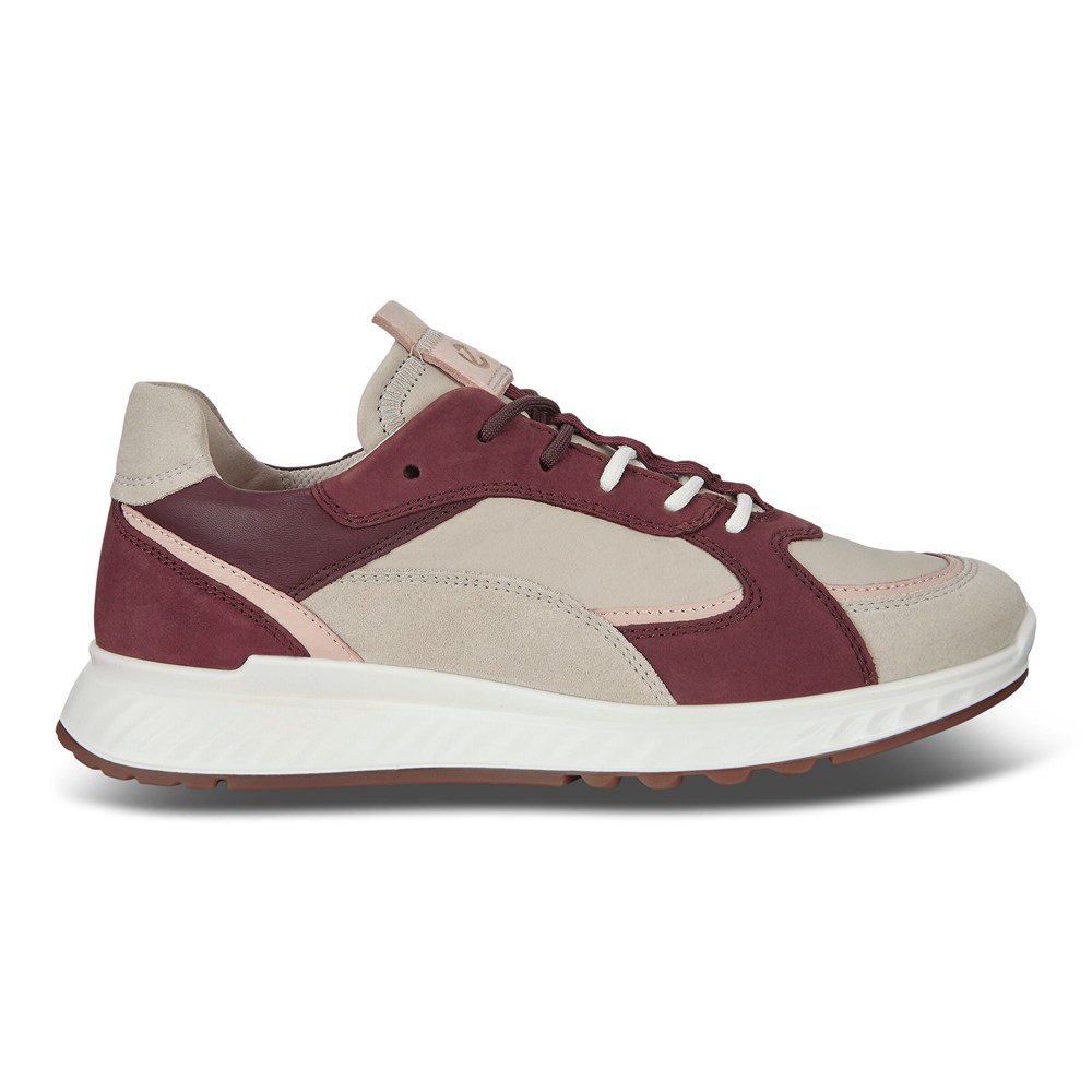 Tenis Mujer - ECCO St.1 - Beige/Rojos - DEM452610